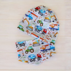 Set Baustellenfahrzeuge Kopfumfang 45cm