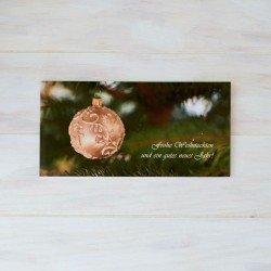 Klappkarte Christbaumkugel