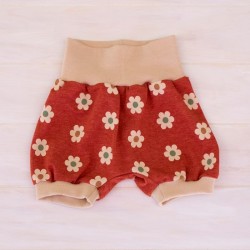Hose Blumen mit Glitzer Gr. 68-74