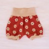 Hose Blumen mit Glitzer Gr. 68-74